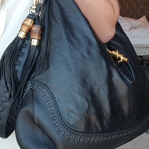 Bamboo Gucci Tassel Hobo Bag